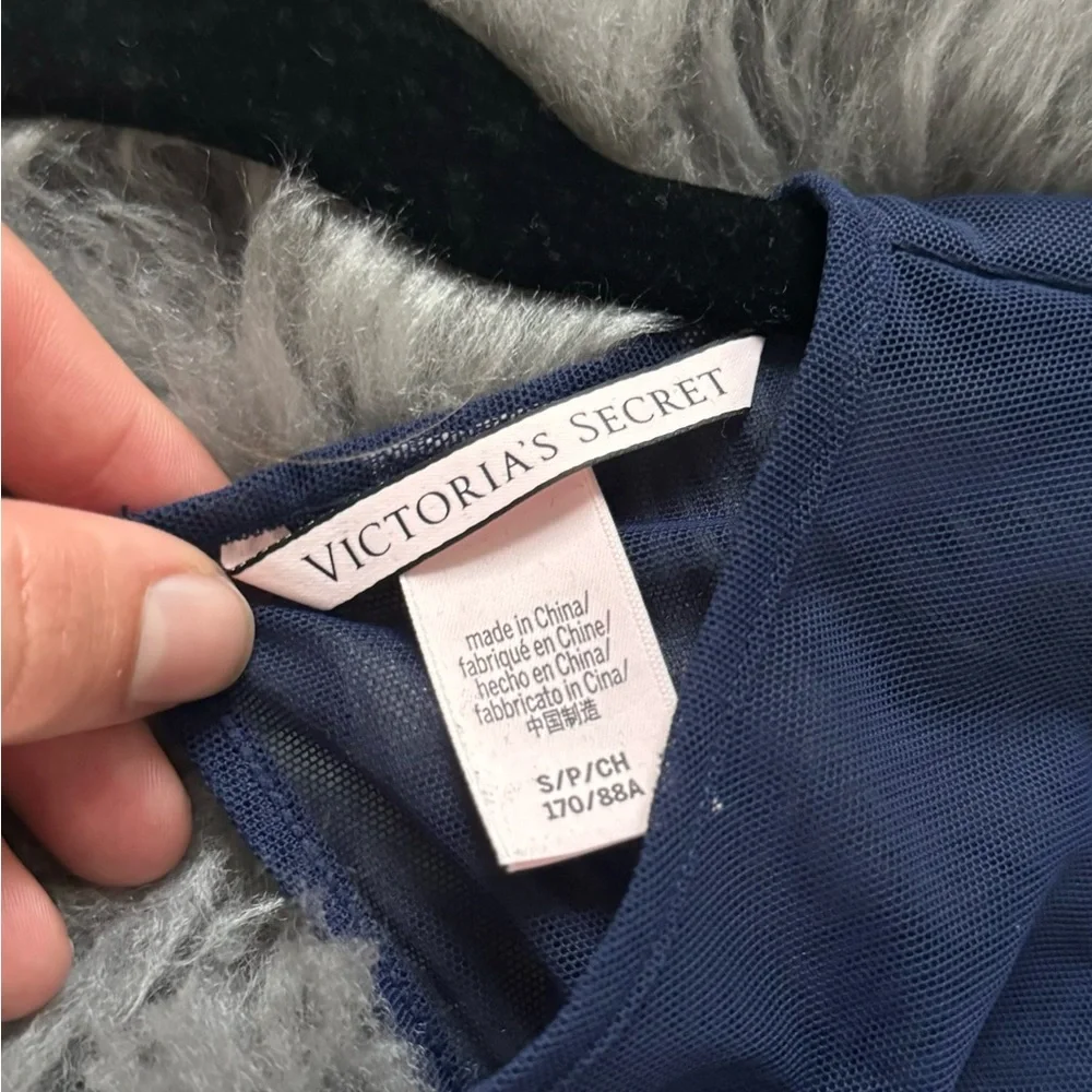 Victoria Secret Sheer Navy Body Suit - Picture 3 of 3